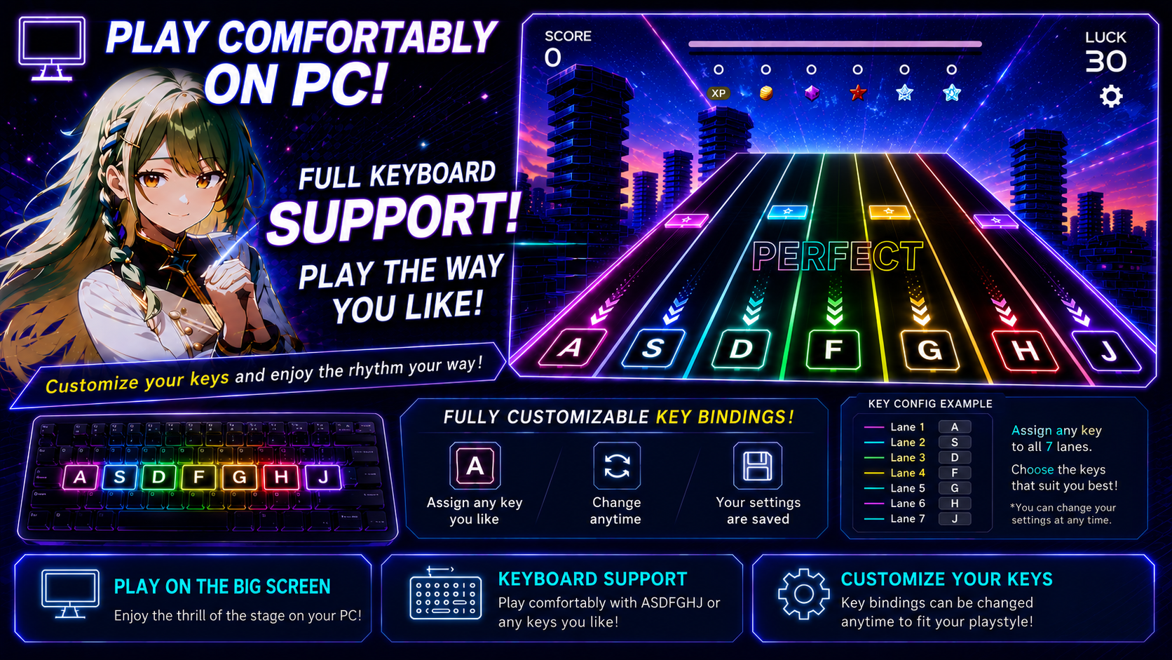 Keyboard support on PC